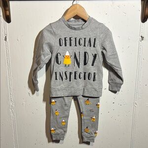 Official Candy Inspector Kids Gray Sweatpants & Joggers Set